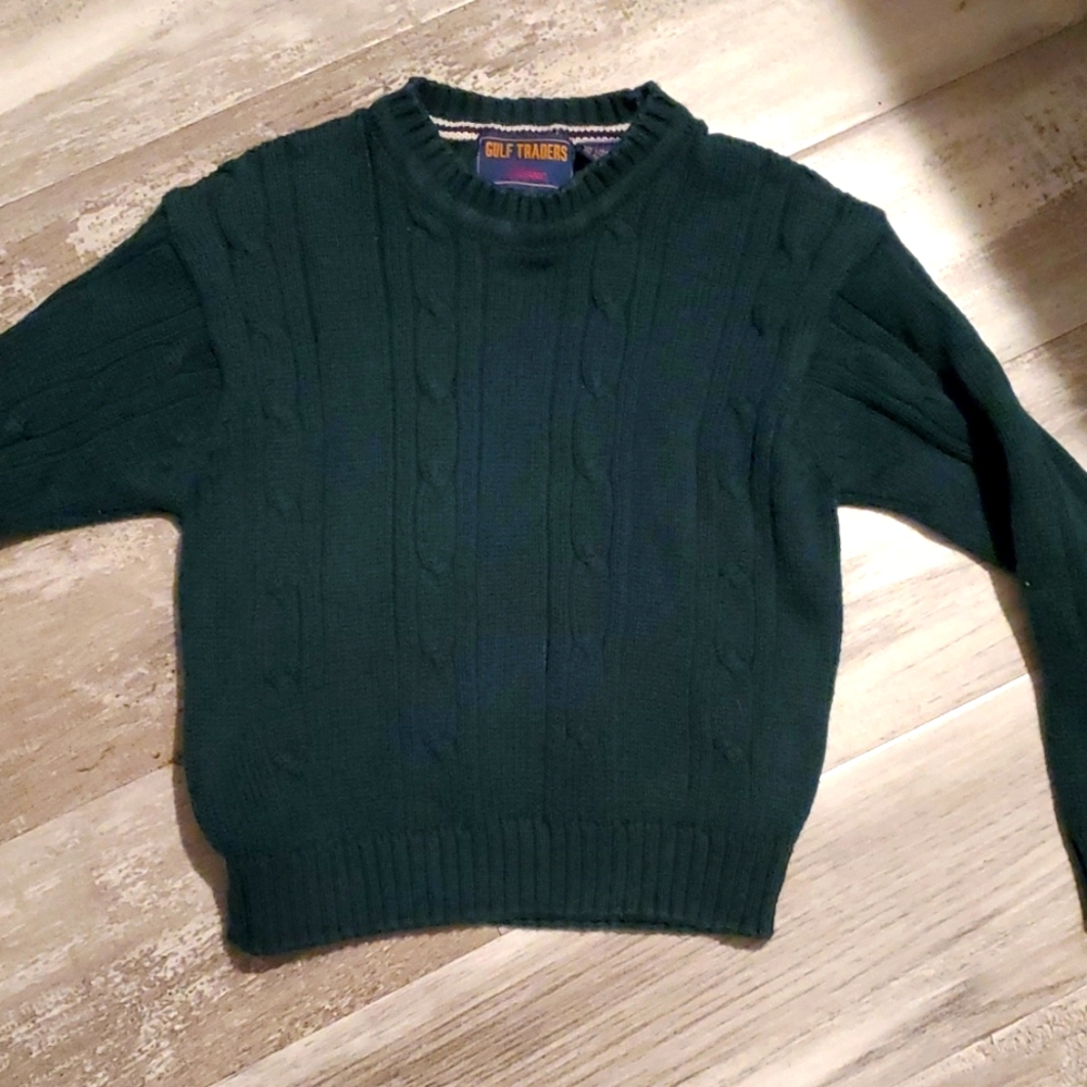 Toddler boys cable sweater